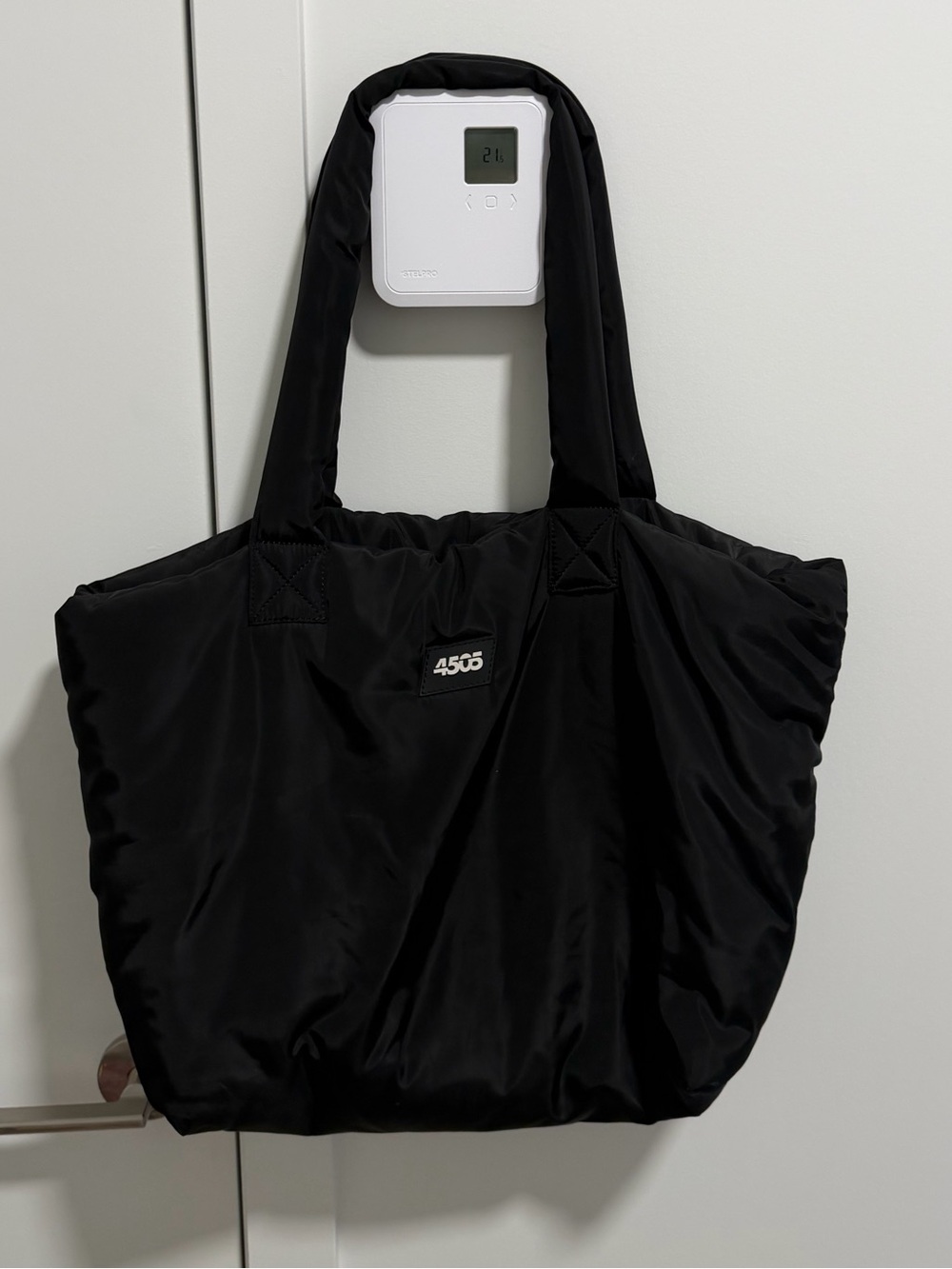 ASOS Black Quilted-Style Padded Tote